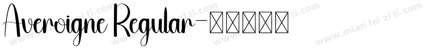 Averoigne Regular字体转换